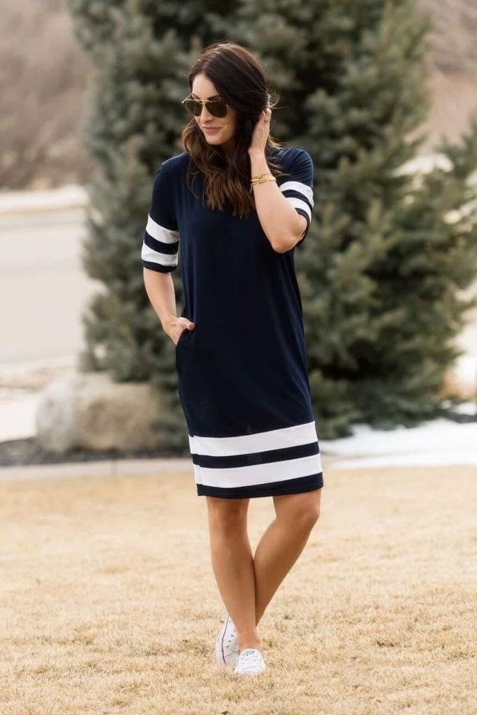 Brigitte Brianna Varsity Dress