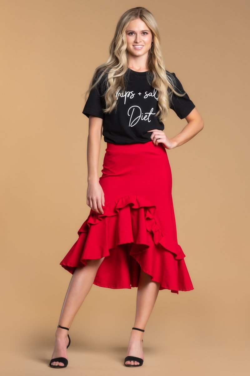 Brigitte Brianna Frill Skirt