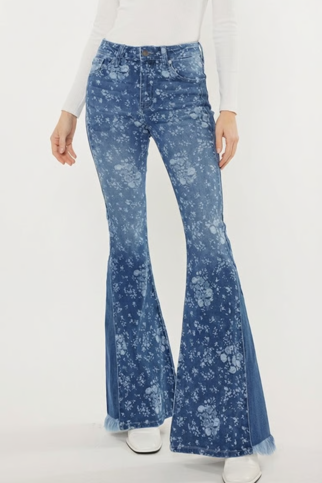 Floral Flare Jeans