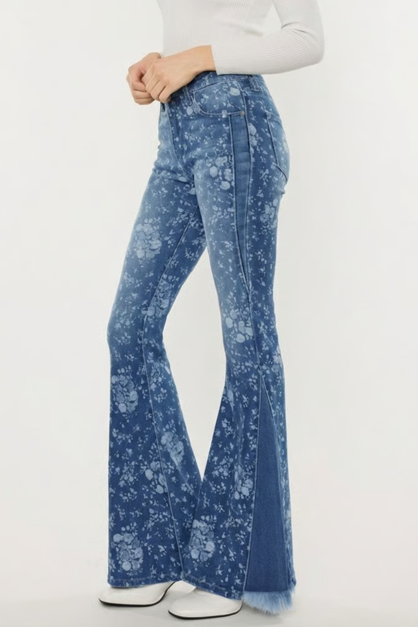 Floral Flare Jeans