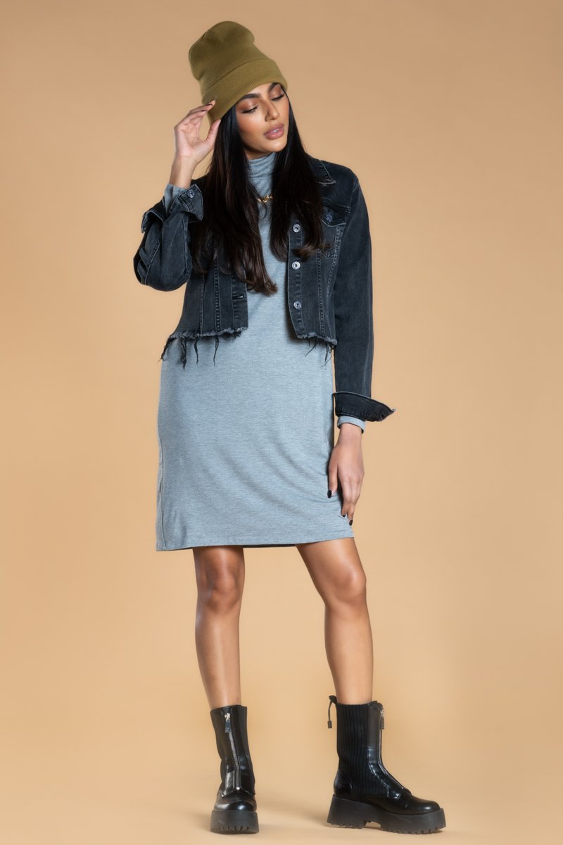 Brigitte Brianna Turtleneck Dress