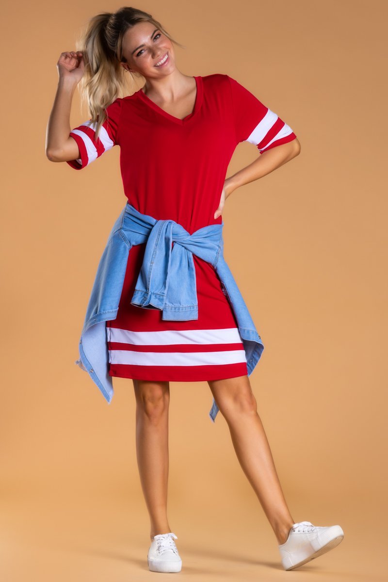 Brigitte Brianna Varsity Dress
