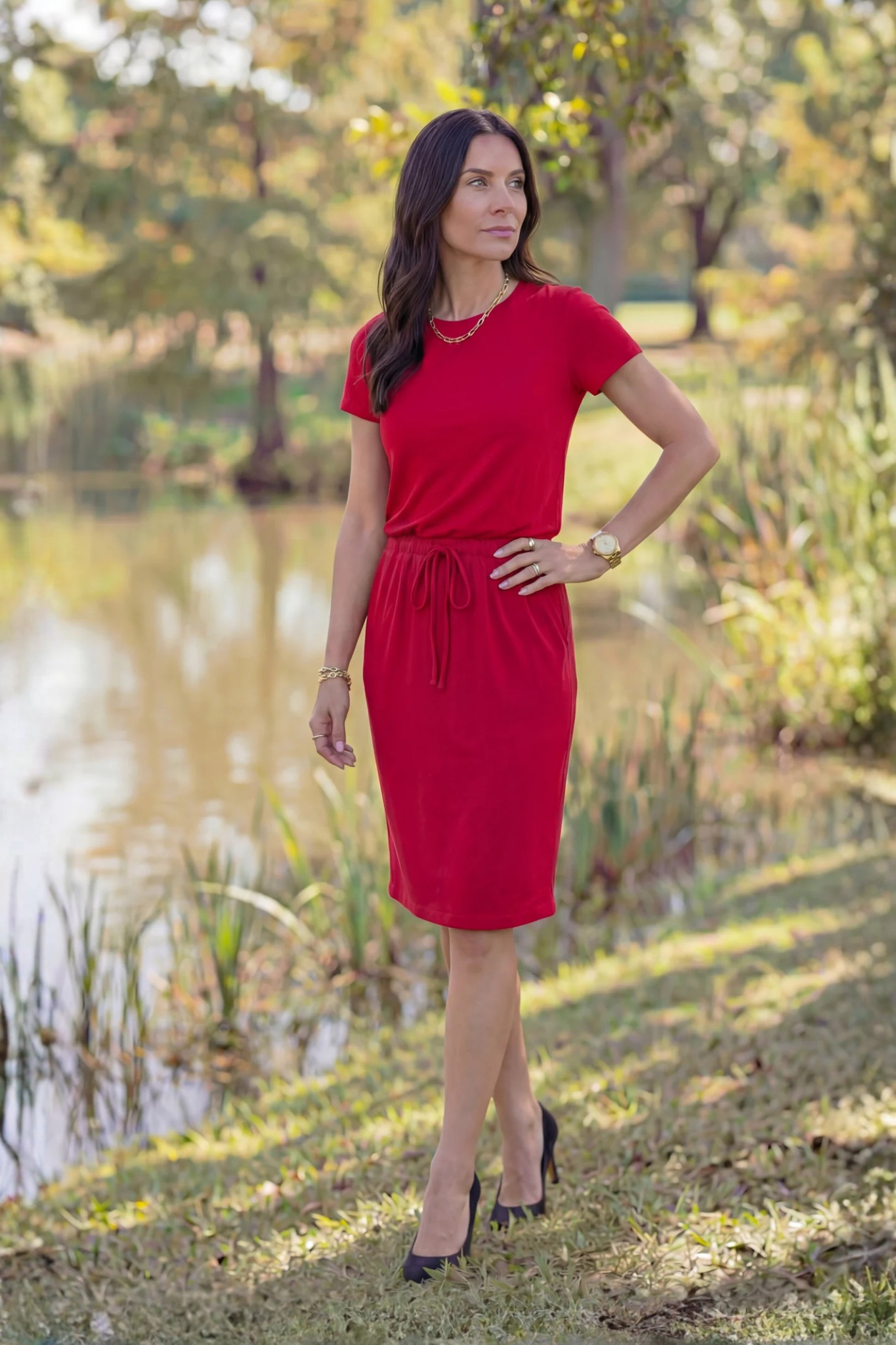 Brigitte Brianna Baseball Tee Dress