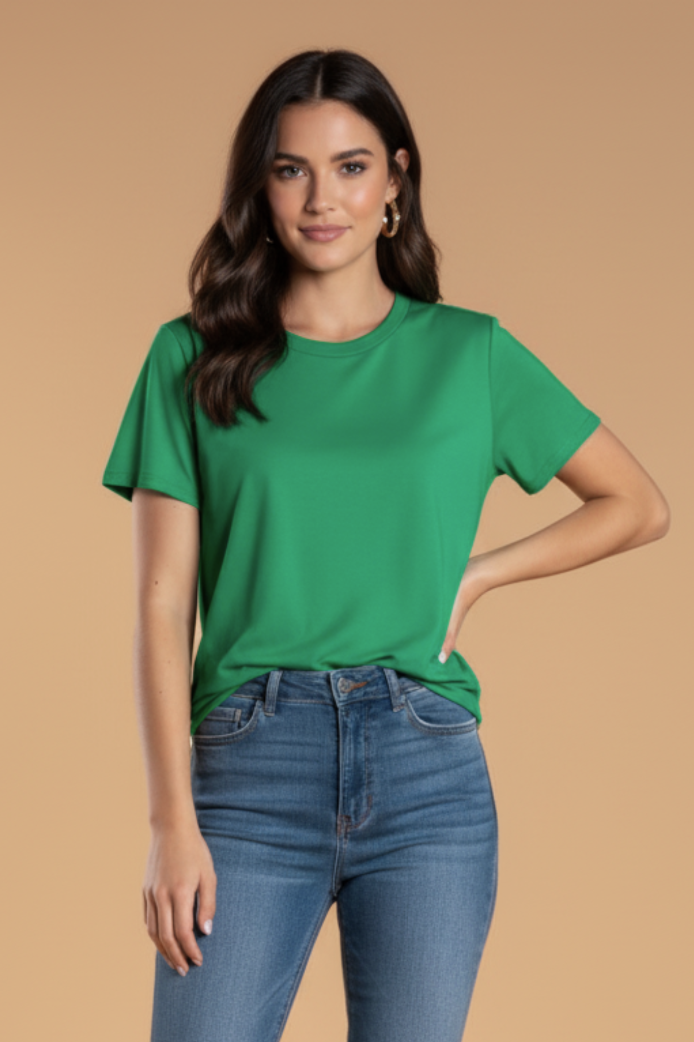 Brigitte Brianna Crew Neck Tee