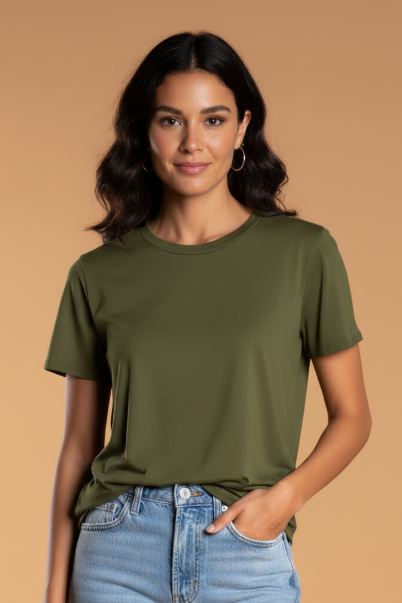 Brigitte Brianna Crew Neck Tee